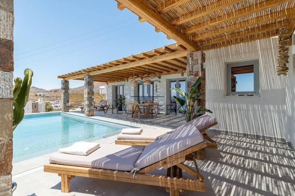 Villa Lefko Mégas Yialós-Nítes エクステリア 写真