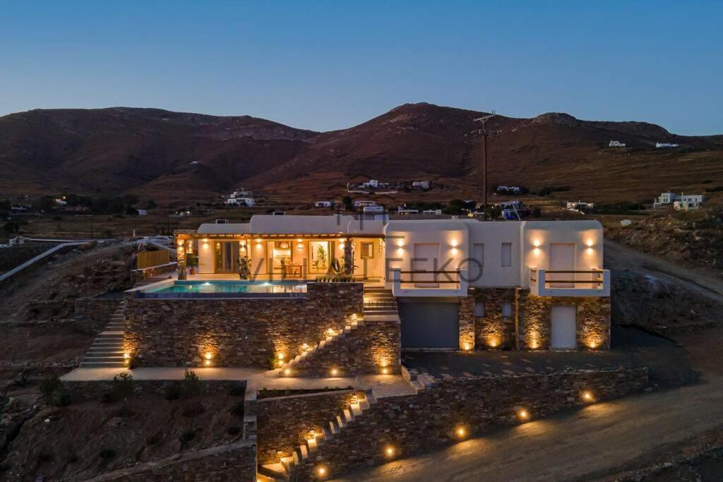 Villa Lefko Mégas Yialós-Nítes エクステリア 写真