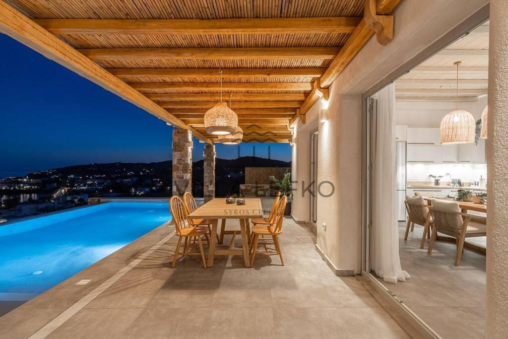 Villa Lefko Mégas Yialós-Nítes エクステリア 写真