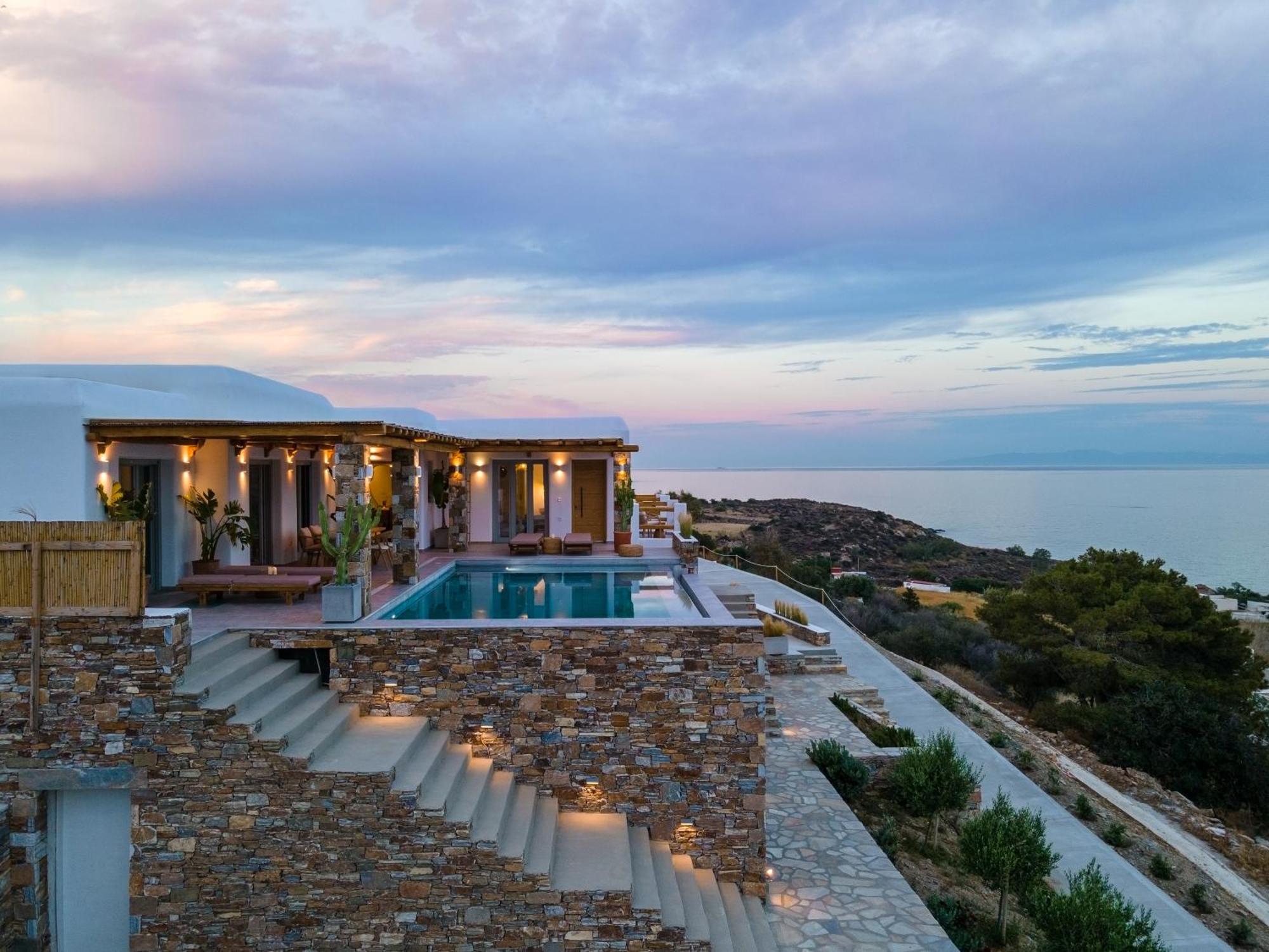 Villa Lefko Mégas Yialós-Nítes エクステリア 写真