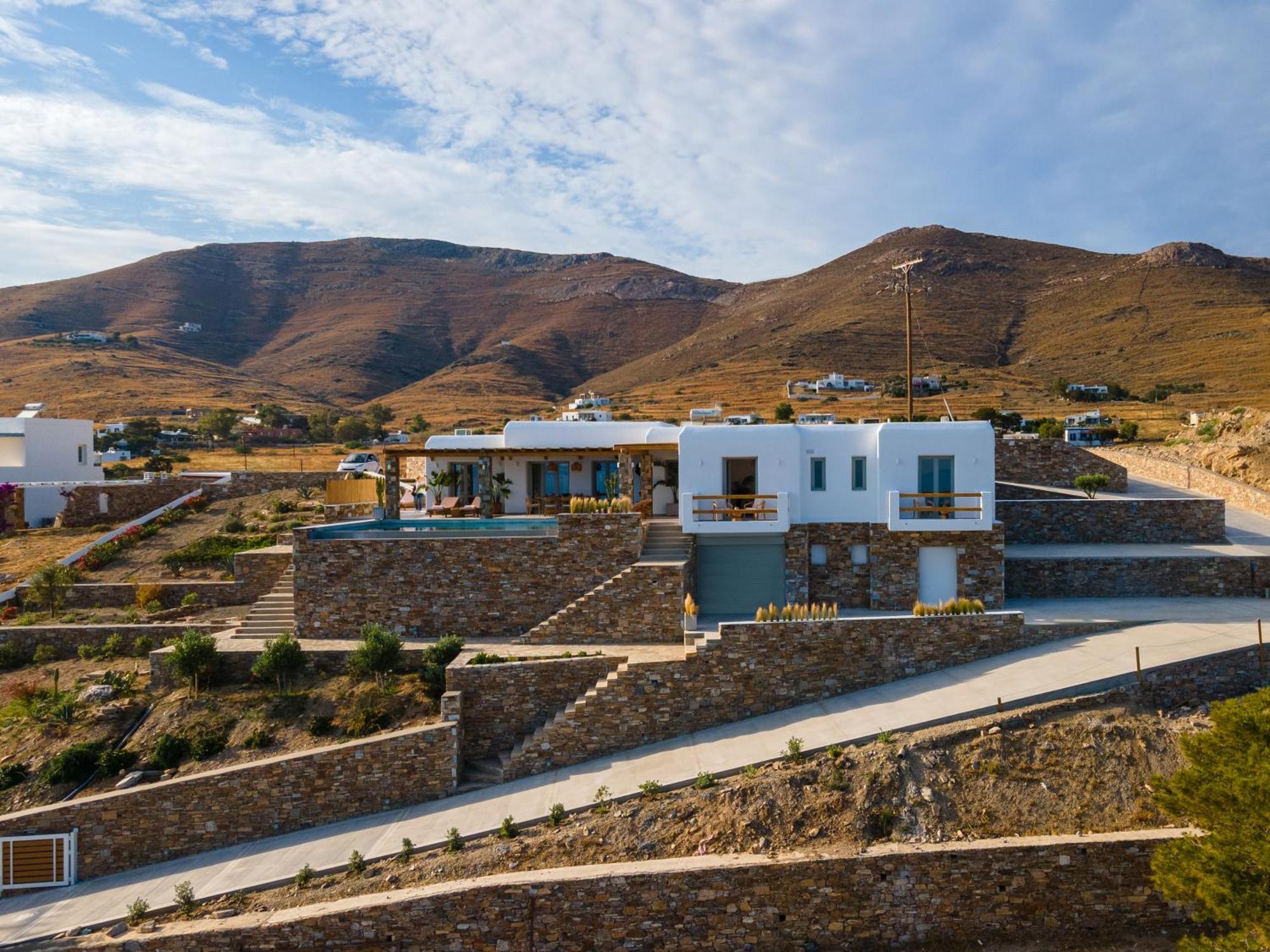 Villa Lefko Mégas Yialós-Nítes エクステリア 写真